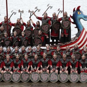 Vikinški festival Up Helly Aa u Lerwicku