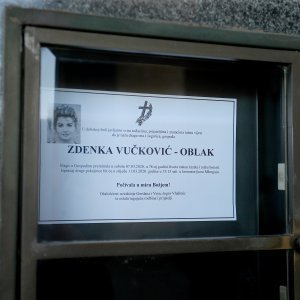 Posljedni ispraćaj Zdenke Vučković na krematoriju