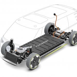 VW platforma Modular electric drive matrix (MEB) na ID. BUZZ Showcar-u