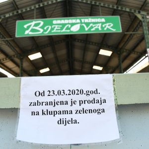Zbog zaštite od koronavirusa zatvorena Gradska tržnica u Bjelovaru