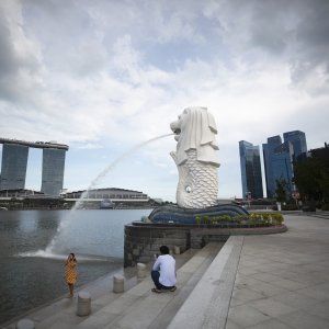 Singapur, Merlion Park