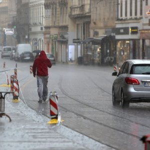 Proljetni pljusak u Zagrebu