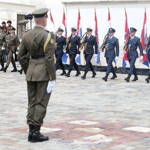 Zagreb: Svečano obilježavanje Dana državnosti na Trgu svetog Marka