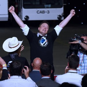 Elon Musk je, očigledno, bio prilično sretan oko uspješnog lansiranja