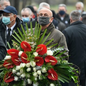 Sprovod Tomislava Merčepa na Mirogoju