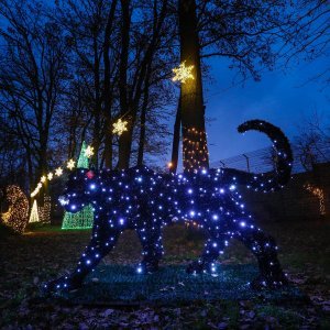 Zagrebački ZOO vrt okićen s nekoliko tisuća lampica