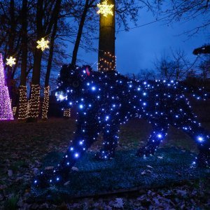 Zagrebački ZOO vrt okićen s nekoliko tisuća lampica