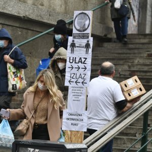 Atmosfera u centru Zagreba nakon uvođenja novih mjera Stožera