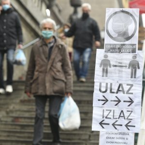 Atmosfera u centru Zagreba nakon uvođenja novih mjera Stožera