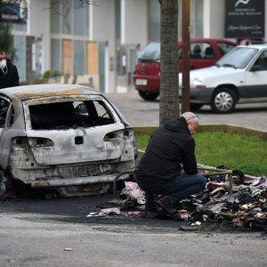 Požar kontejnera za smeće u Zadru