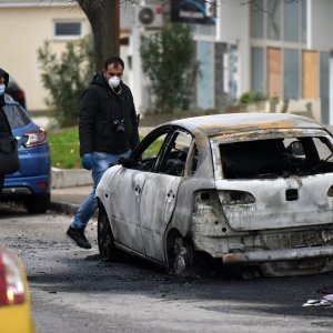 Požar kontejnera za smeće u Zadru