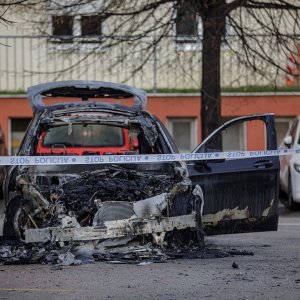 Požar automobila u Zagrebu