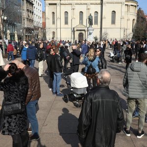 Zagreb: Sunčano i toplo vrijeme u centru grada