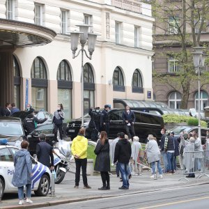 Snimanje TV serije 'Agent Hamilton' na balkonu hotela Esplanade