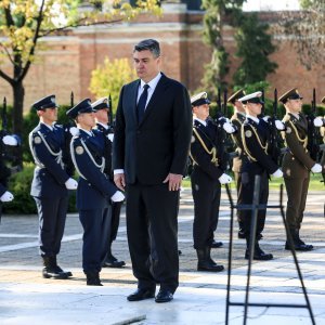 Polaganje vijenaca na Mirogoju povodom Dana oslobođenja Zagreba