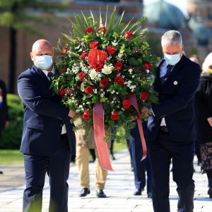 Polaganje vijenaca na Mirogoju povodom Dana oslobođenja Zagreba