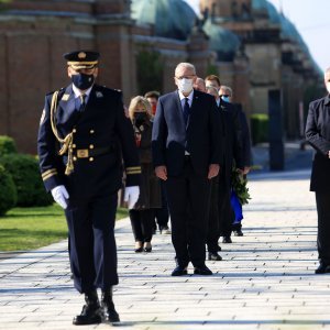 Polaganje vijenaca na Mirogoju povodom Dana oslobođenja Zagreba