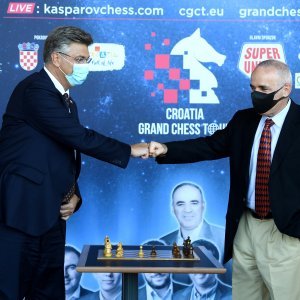 Andrej Plenković u NSK otvorio šahovski turnir Croatia Grand Chess Tour