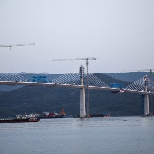 Postavljen posljednji segment Pelješkog mosta
