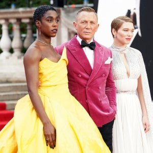 Lashana Lynch, Daniel Craig i Lea Seydoux