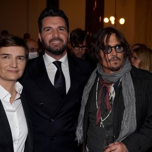 Ana Brnabić, Andrea Iervolino, Johnny Depp