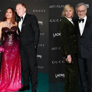 Salma Hayek i Francois Pinault, Kate Capshaw i Steven Spielberg