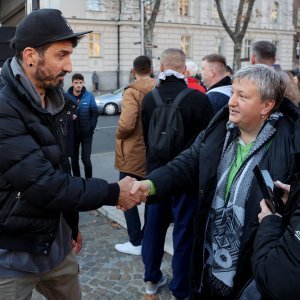 Zastupnici Mosta na prosvjedu