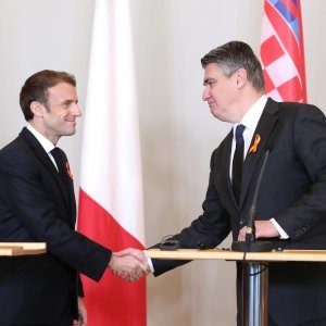 Emmanuel Macron i Zoran Milanović