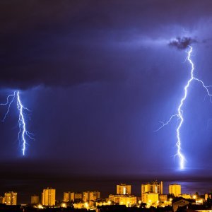 Grmljavinsko nevrijeme iznad Kvarnerskog zaljeva