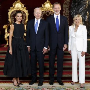 Kraljica Letizia i kralj Felipe, američki predsjednik Joe Biden, prva dama Jill Biden