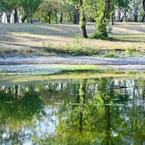 Isušeno jezero Bundek