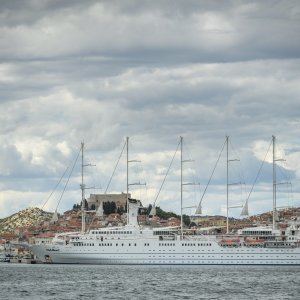 U šibensku luku uplovio je Club Med 2, najveći i najluksuzniji jedrenjak na svijetu