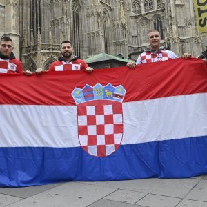 Hrvatski navijači u Beču