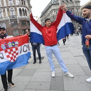 Hrvatski navijači u Beču