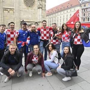 Hrvatski navijači u Beču