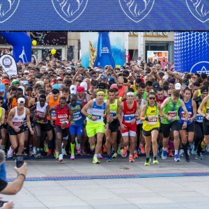 Gradonačelnik Zagreba Tomislav Tomašević sudjelovao u Zagrebačkom maratonu