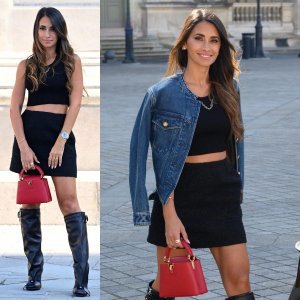 Antonella Roccuzzo na reviji Louis Vuittona