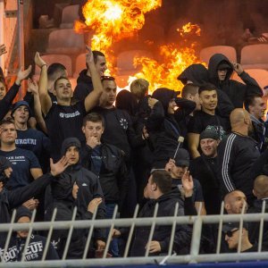 Hajduk - Dinamo, požar