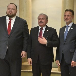 Ruslan Stefančuk, Mustafa Şentop i Gordan Jandroković