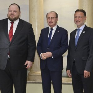 Ruslan Stefančuk, Othmar Karas i Gordan Jandroković