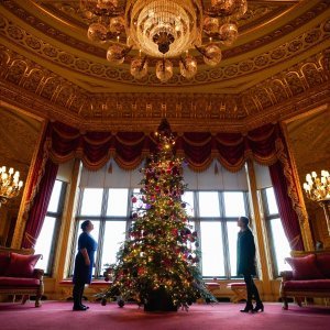 Božićne dekoracije u dvorcu Windsor