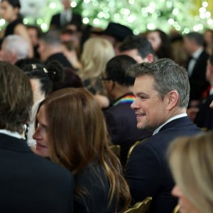 Matt Damon i Luciana Barroso