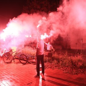 Slavlje navijača nakon pobjede