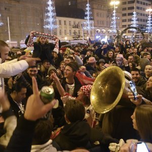 Slavlje navijača nakon pobjede