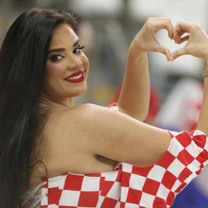 Navijači na utakmici Argentina - Hrvatska