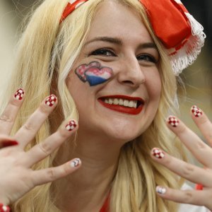 Navijači na utakmici Argentina - Hrvatska