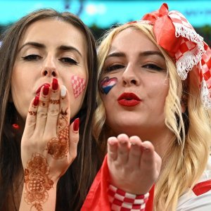 Navijači na utakmici Argentina - Hrvatska