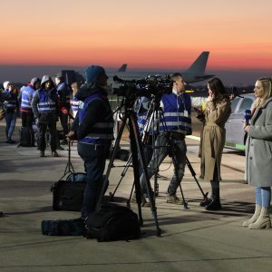 Dolazak Vatrenih na zagrebački aerodrom