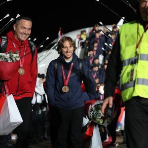 Dolazak Vatrenih na zagrebački aerodrom