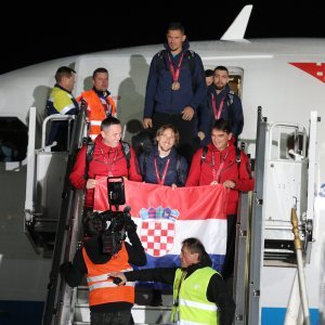Dolazak Vatrenih na zagrebački aerodrom